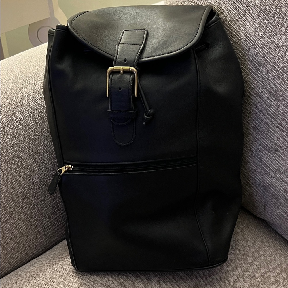Coach Black Leather Women's Backpack